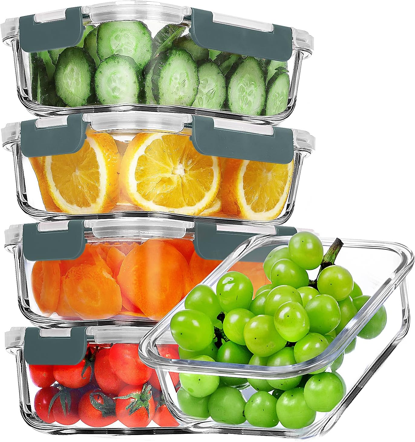 Glass Food Storage Container Set